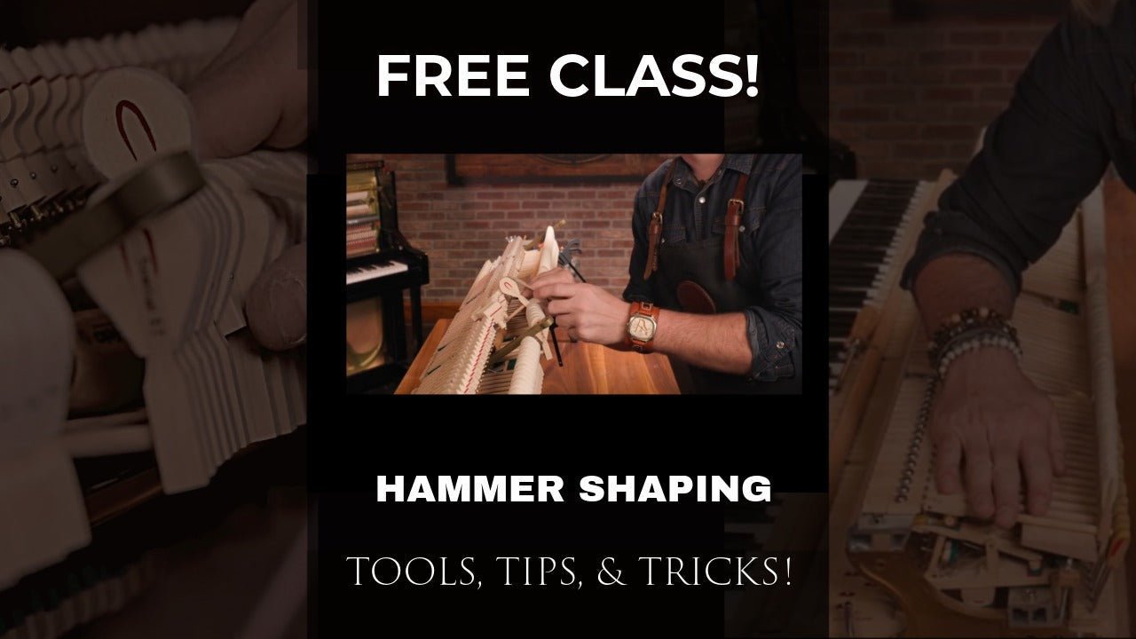 Piano Hammer Surfacing: How to Reshape Hammers for Better Tone - The Artisan School