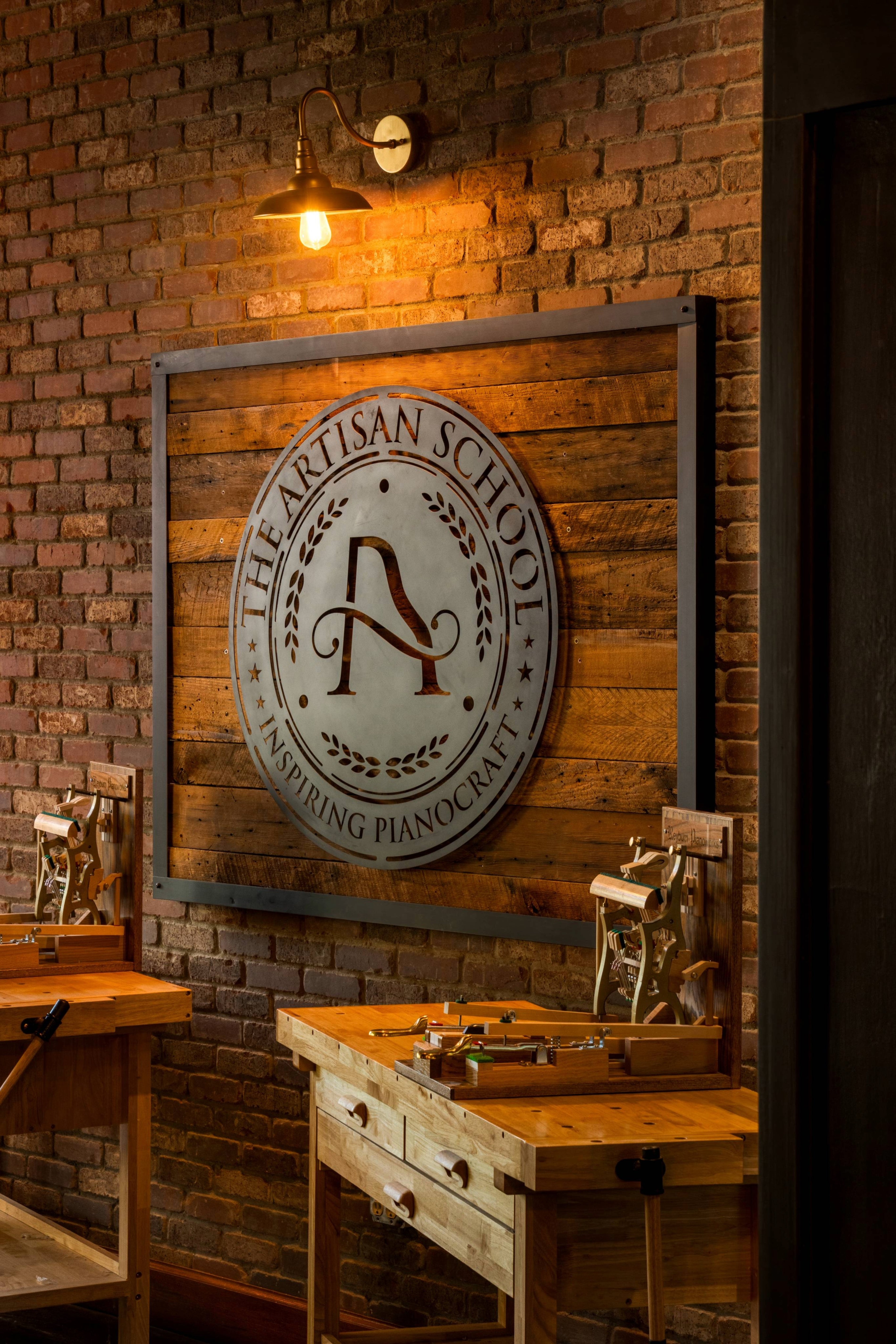 Picture of Workbenches and Action Models  inside the Artisan School