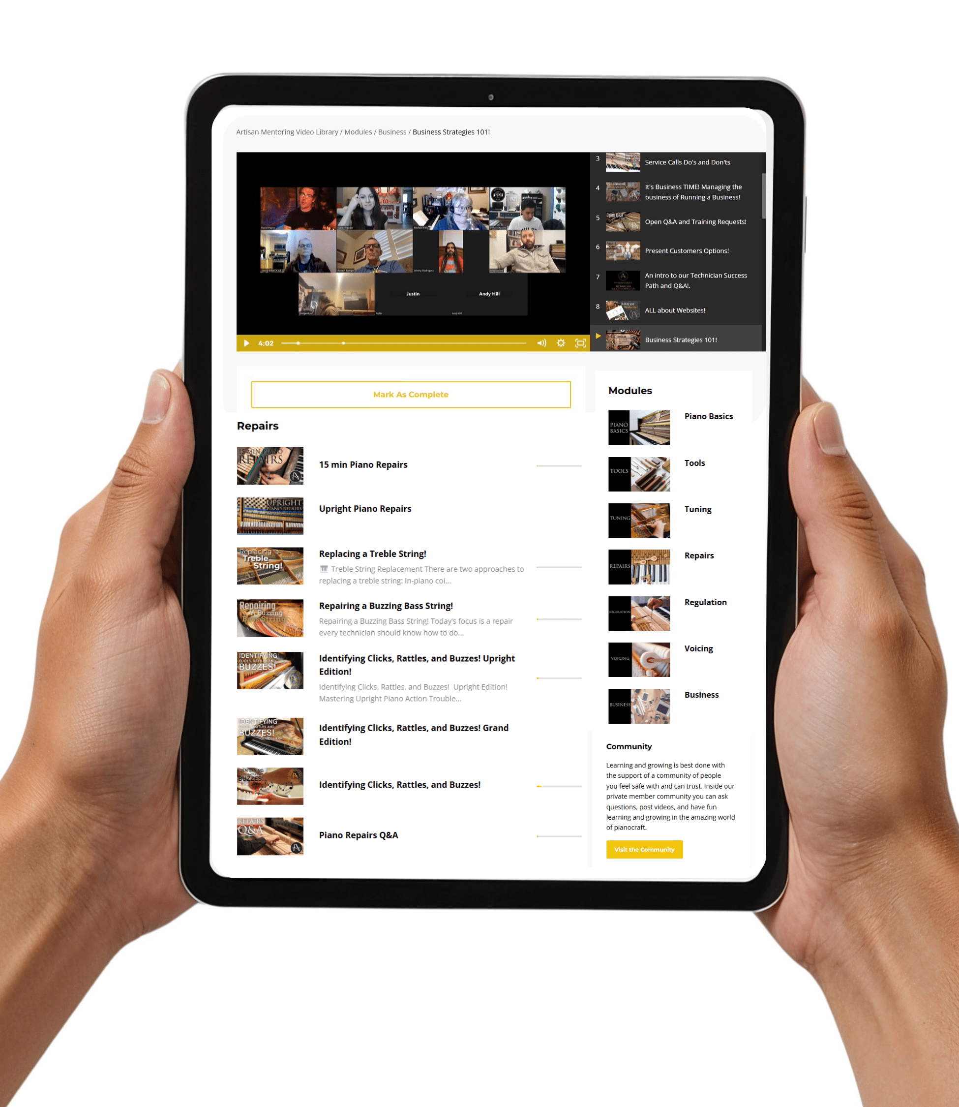 LIVE MENTORING - The Artisan School